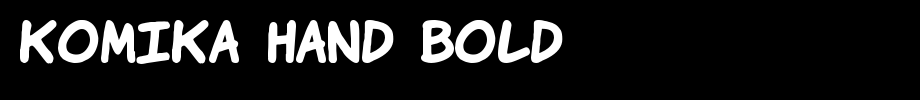 Komika-Hand-Bold.ttf
(Art font online converter effect display)