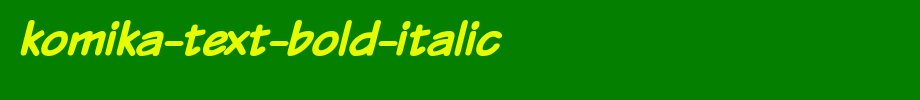 Komika-Text-Bold-Italic.ttf
(Art font online converter effect display)