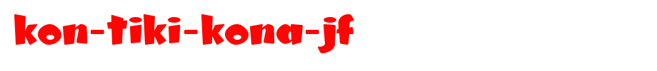 Kon-Tiki-Kona-JF.ttf
(Art font online converter effect display)