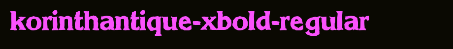 KorinthAntique-Xbold-Regular.ttf
(Art font online converter effect display)