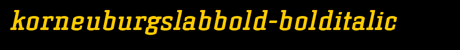 KorneuburgSlabBold-BoldItalic.ttf
(Art font online converter effect display)
