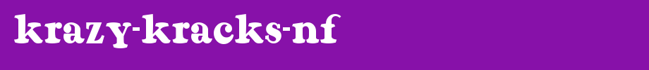 Krazy-Kracks-NF.ttf
(Art font online converter effect display)
