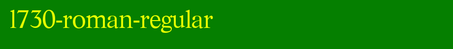 L730-Roman-Regular.ttf
(Art font online converter effect display)