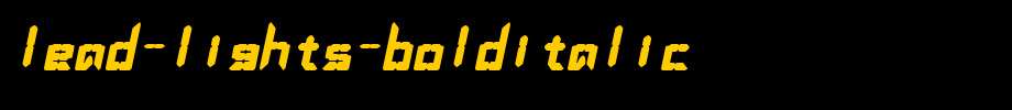LEaD-Lights-BoldItalic.ttf(字体效果展示)
