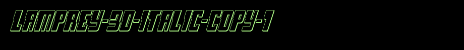 Lamprey-3D-Italic-copy-1.ttf(字体效果展示)