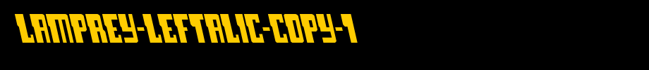 Lamprey-Leftalic-copy-1.ttf(字体效果展示)