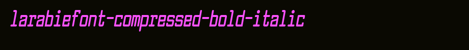 Larabiefont-Compressed-Bold-Italic.ttf