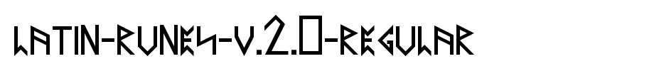 Latin-Runes-v.2.0-Regular.ttf(字体效果展示)