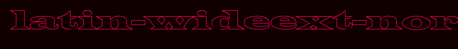 Latin-WideExt-Normal-Hollow.ttf
(Art font online converter effect display)