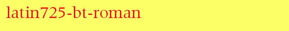 Latin725-BT-Roman.ttf
(Art font online converter effect display)