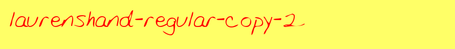 LaurensHand-Regular-copy-2.ttf
(Art font online converter effect display)