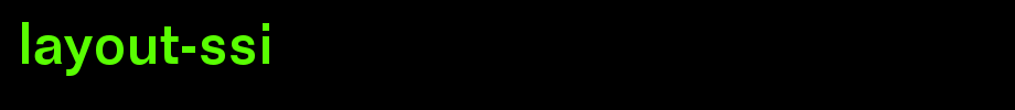 Layout-SSi.ttf(艺术字体在线转换器效果展示图)