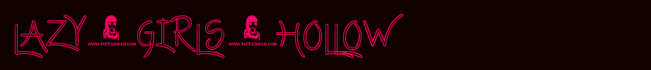 Lazy-Girls-hollow.ttf
(Art font online converter effect display)