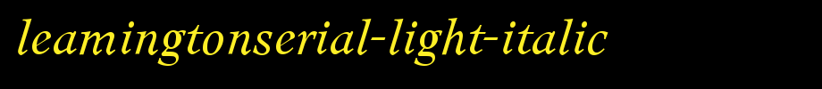 LeamingtonSerial-Light-Italic.ttf(字体效果展示)