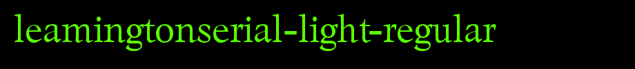 LeamingtonSerial-Light-Regular.ttf(字体效果展示)