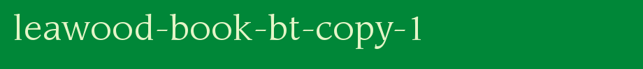Leawood-Book-BT-copy-1.ttf
(Art font online converter effect display)