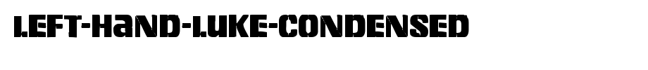 Left-Hand-Luke-Condensed.ttf
(Art font online converter effect display)