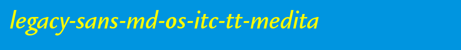 Legacy-Sans-Md-OS-ITC-TT-MedIta.ttf
(Art font online converter effect display)