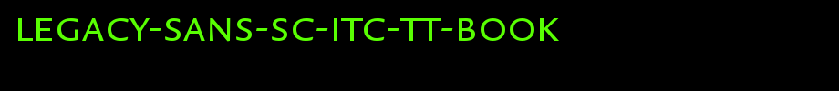 Legacy-Sans-SC-ITC-TT-Book.ttf
(Art font online converter effect display)
