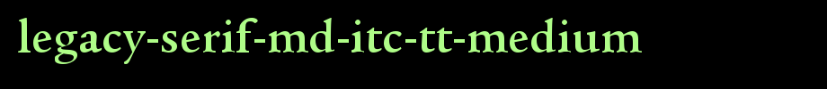 Legacy-Serif-Md-ITC-TT-Medium.ttf
(Art font online converter effect display)