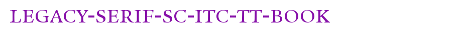 Legacy-Serif-SC-ITC-TT-Book.ttf(字体效果展示)