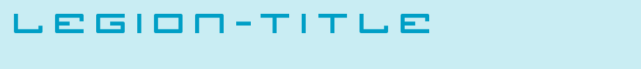 Legion-Title.ttf
(Art font online converter effect display)