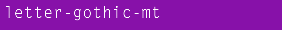 Letter-Gothic-MT.ttf
(Art font online converter effect display)