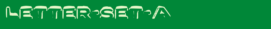 Letter-Set-A.ttf(字体效果展示)