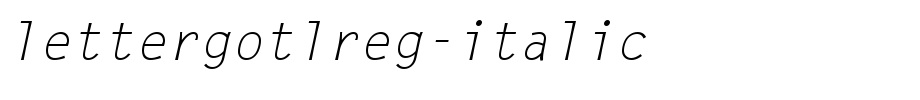 LetterGotLReg-Italic.ttf