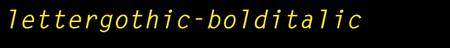 LetterGothic-BoldItalic.ttf
(Art font online converter effect display)