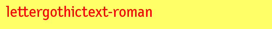 LetterGothicText-Roman.ttf
(Art font online converter effect display)