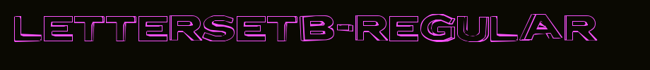 LetterSetB-Regular.ttf(字体效果展示)