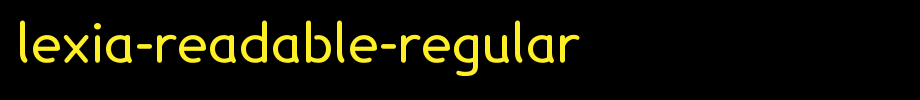 Lexia-Readable-Regular.ttf(字体效果展示)