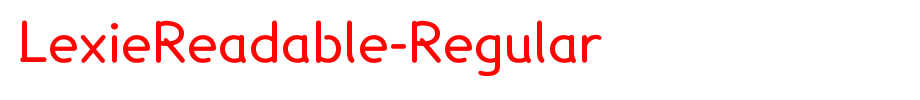 LexieReadable-Regular_英文字体