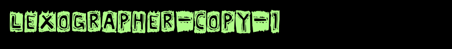 Lexographer-copy-1.ttf(字体效果展示)