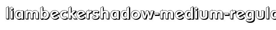 LiamBeckerShadow-Medium-Regular.ttf(字体效果展示)