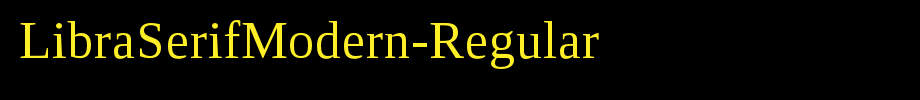 LibraSerifModern-Regular_ English font
(Art font online converter effect display)