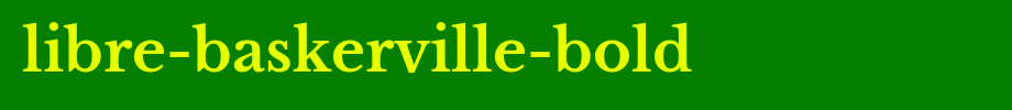 Libre-Baskerville-Bold.ttf(艺术字体在线转换器效果展示图)