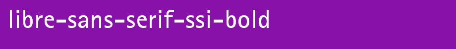 Libre-Sans-Serif-SSi-Bold.ttf(艺术字体在线转换器效果展示图)