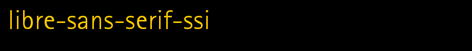 Libre-Sans-Serif-SSi.ttf(艺术字体在线转换器效果展示图)
