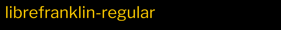 LibreFranklin-Regular_ English font