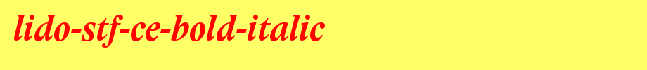 Lido-STF-CE-Bold-Italic.ttf(艺术字体在线转换器效果展示图)