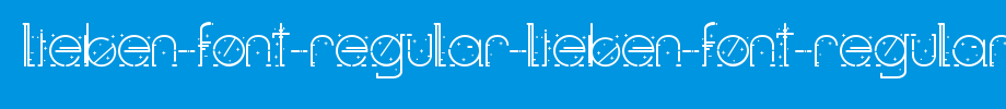 Lieben-Font-Regular-Lieben-Font-Regular.ttf(艺术字体在线转换器效果展示图)