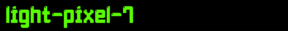 Light-Pixel-7.ttf(艺术字体在线转换器效果展示图)