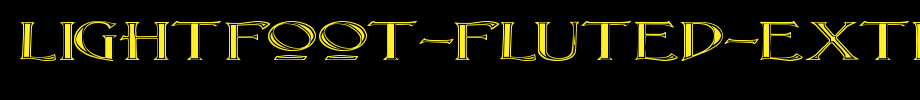 Lightfoot-Fluted-Extra-expanded-Regular.ttf(艺术字体在线转换器效果展示图)