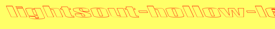 LightsOut-HoLLOW-Leftie.ttf
(Art font online converter effect display)