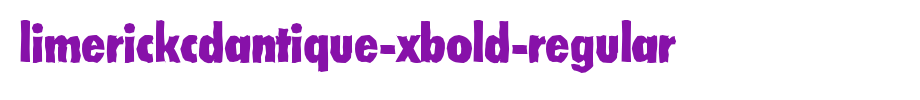 LimerickCdAntique-Xbold-Regular.ttf
(Art font online converter effect display)