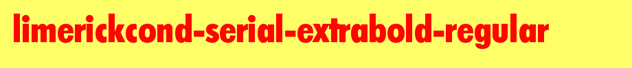 LimerickCond-Serial-ExtraBold-Regular.ttf
(Art font online converter effect display)