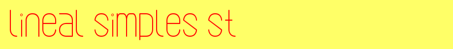 Lineal-Simples-St.ttf(字体效果展示)