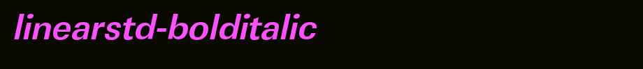 LinearStd-BoldItalic.ttf
(Art font online converter effect display)